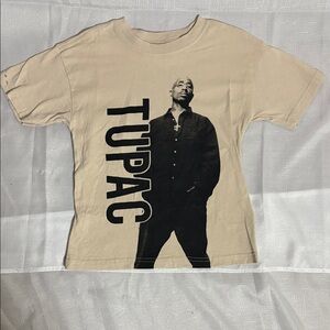 Cotton On Beige Tupac Graphic Kids Tee